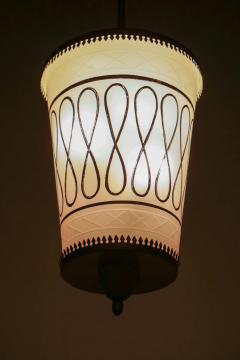 Pietro Chiesa Italian Mid Century Suspension Lamp Fontana Arte Style 1950s - 2602832