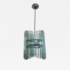 Pietro Chiesa Italian Pietro Chiesa for Fontana Arte Style Pendant or Lantern - 4267256