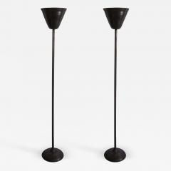 Pietro Chiesa Pair Italian Mid Century Bronze Luminator Floor Lamps Attr Pietro Chiesa 1930 - 1803005