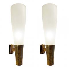 Pietro Chiesa Pair of Large Fontana Arte Wall Lights by Pietro Chiesa - 2803085