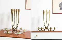 Pietro Chiesa Pietro Chiesa Brass Glass Candelabra Holder for Fontana Arte - 2304817