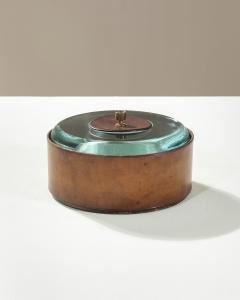 Pietro Chiesa Pietro Chiesa Decorative Box for Fontana Arte Brass Crystal 1938 - 4688896