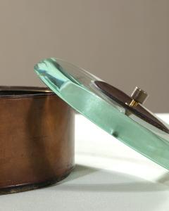 Pietro Chiesa Pietro Chiesa Decorative Box for Fontana Arte Brass Crystal 1938 - 4688898