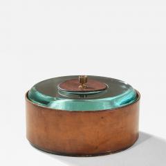 Pietro Chiesa Pietro Chiesa Decorative Box for Fontana Arte Brass Crystal 1938 - 4688931