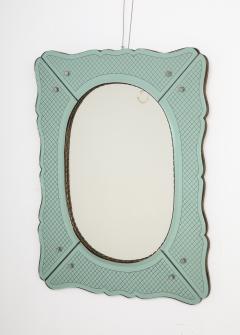 Pietro Chiesa Pietro Chiesa for Fontana Arte Etched Glass Mirror Italy circa 1940 - 3517312