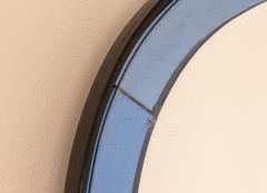 Pietro Chiesa Rare Blue Bevelled Glass Mirror by Pietro Chiesa for Luigi Fontana C Italy - 3666948