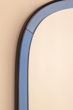 Pietro Chiesa Rare Blue Bevelled Glass Mirror by Pietro Chiesa for Luigi Fontana C Italy - 3666953