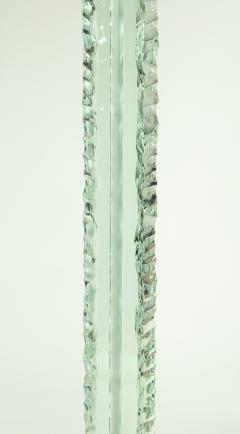 Pietro Chiesa Rare Chiseled Glass Floor Lamp by Pietro Chiesa for Fontana Arte Italy c 1935 - 3905770