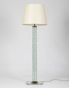 Pietro Chiesa Rare Chiseled Glass Floor Lamp by Pietro Chiesa for Fontana Arte Italy c 1935 - 3905771