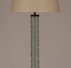 Pietro Chiesa Rare Chiseled Glass Floor Lamp by Pietro Chiesa for Fontana Arte Italy c 1935 - 3905773