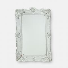 Pietro Chiesa Rare Large Venetian Etched Glass Mirror by Pietro Chiesa - 2874358