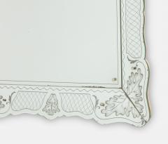 Pietro Chiesa Rare Large Venetian Etched Glass Mirror by Pietro Chiesa - 2874361