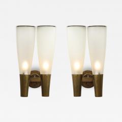 Pietro Chiesa Rare Pair of Large Sconces Model 1537 by Pietro Chiesa - 4237487