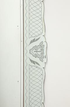 Pietro Chiesa Rare Rectangular Etched Glass Mirror by Pietro Chiesa - 4803949