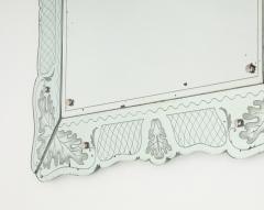 Pietro Chiesa Rare Rectangular Etched Glass Mirror by Pietro Chiesa - 4803951