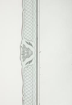 Pietro Chiesa Rare Rectangular Etched Glass Mirror by Pietro Chiesa - 4803953