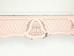 Pietro Chiesa Rare Rectangular Pink Rose Etched Glass Mirror by Pietro Chiesa - 4803939