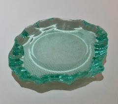 Pietro Chiesa Scalpellato Glass Dish by Pietro Chiesa for Fontana Arte Italy circa 1935 - 2628579