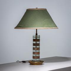 Pietro Chiesa Table Lamp in Glass and Wood probably Italy Mid 20th Century - 4690881