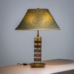 Pietro Chiesa Table Lamp in Glass and Wood probably Italy Mid 20th Century - 4690882