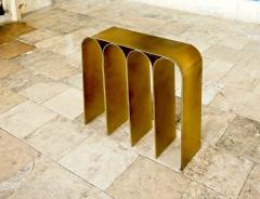 Pietro Franceschini Solid Brass Gold Arch Console by Pietro Franceschini - 1757506