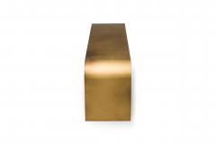 Pietro Franceshini Italian Contemporary Steel Gold Arch Bench - 4605784