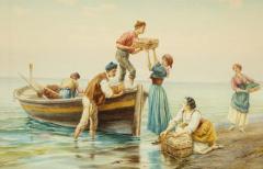 Pietro Gabrini An Extremely Fine Hand Painted Watercolor - 2137356