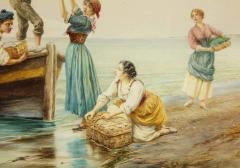 Pietro Gabrini An Extremely Fine Hand Painted Watercolor - 2137359
