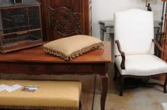 Pillow Made from a 19th Century French Tapestry with Floral D cor and Tassels - 3461571