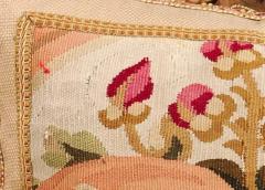 Pillow Made from a 19th Century French Tapestry with Floral D cor and Tassels - 3472477