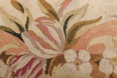 Pillow Made from a 19th Century French Tapestry with Floral Decor and Tassels - 3461547