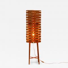 Pine Floor Lamp In The Manner of Hans Agne Jakobsson Sweden 1960s - 2426503