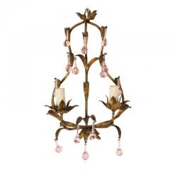 Pink Crystal Sconces - 1325718