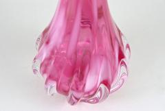 Pink Long Neck Murano Glass Vase 20th Century Italy circa 1970 - 3539940