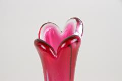 Pink Long Neck Murano Glass Vase 20th Century Italy circa 1970 - 3539943
