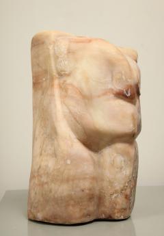 Pink Marble Caryatid Sculpture - 1192693