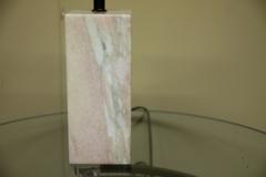 Pink Marble Mid Century Table Lamp - 3041679
