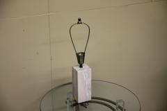 Pink Marble Mid Century Table Lamp - 3041681