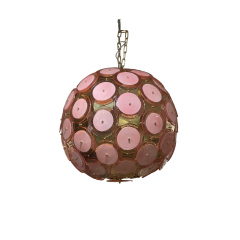 Pink Murano Glass Disco Lamp - 3887101