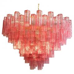 Pink Murano Glass Monumental Tronchi Chandelier or Ceiling Light - 4516086