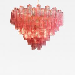 Pink Murano Glass Monumental Tronchi Chandelier or Ceiling Light - 4519419