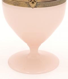 Pink Opaline Glass Covered Box France circa 1920 - 3955224