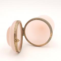 Pink Opaline Glass Covered Box France circa 1920 - 3955225