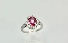 Pink Sapphire and Diamond Ring - 3451298