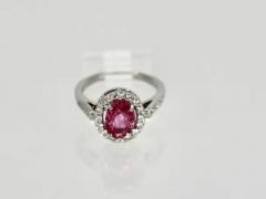 Pink Sapphire and Diamond Ring - 3451424