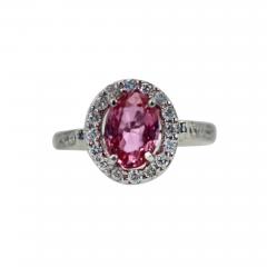 Pink Sapphire and Diamond Ring - 3517676