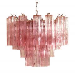 Pink Tronchi Pair of Murano Glass Chandelier 1970s - 1780415