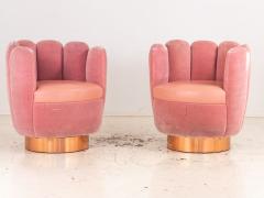 Pink Velvet and Leather Swivel Chair Sketch Restaurant London 2014 - 3915720