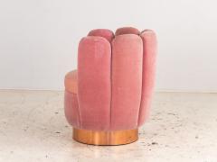 Pink Velvet and Leather Swivel Chair Sketch Restaurant London 2014 - 3915722