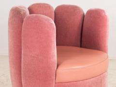 Pink Velvet and Leather Swivel Chair Sketch Restaurant London 2014 - 3915726